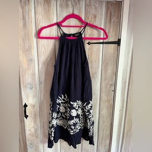 Navy lucky brand dress with pockets